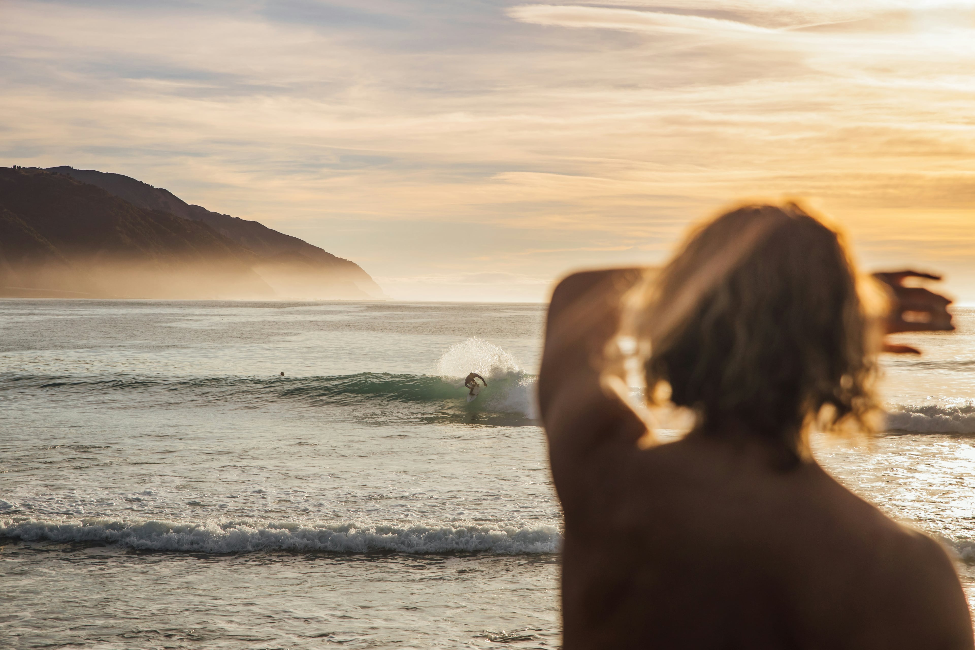 Surfer on the beach